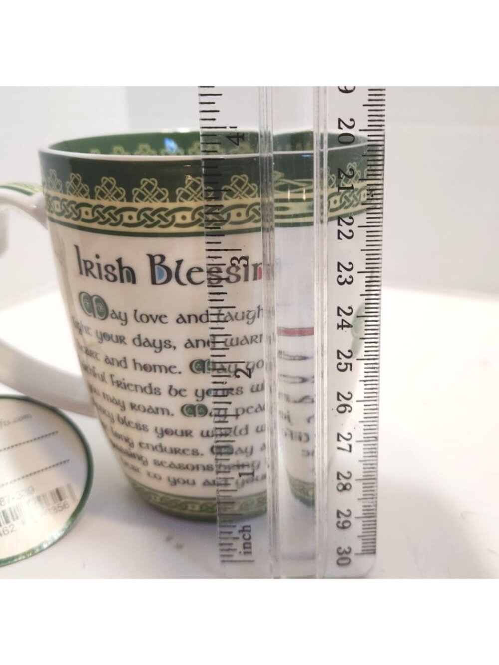 Clara Irish Blessing Bone China Mug With Shamrock Design & Inspirational Text - Picture 8 of 10